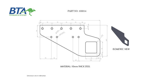 BTA Truck Side Arms - 100014