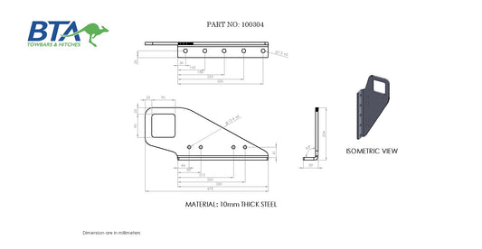 BTA Truck Side Arms - 100304